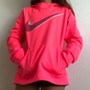 Girl’s Pink Hoodie/Sweatshirt - Nike(Fleece Lined)